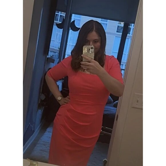 Black Halo Salvanna Pink Sheath Dress – Women’s Size 8 - Picture 8 of 10